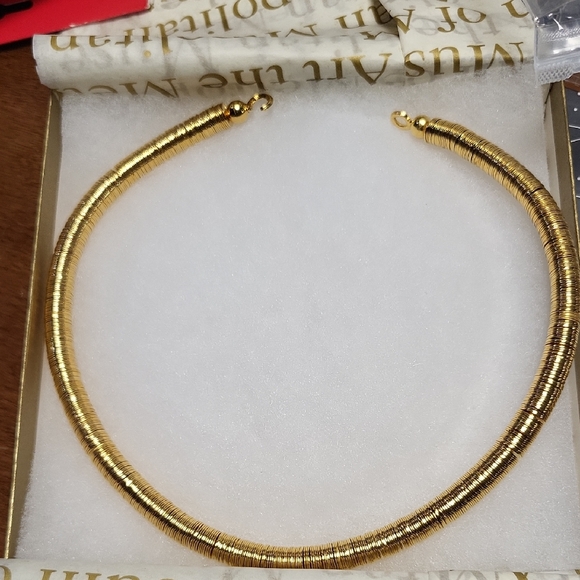 MMA Egyptian Gold Disc Necklace - Picture 2 of 10